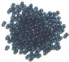 100 4mm Transparent Montana Blue Round Glass Beads